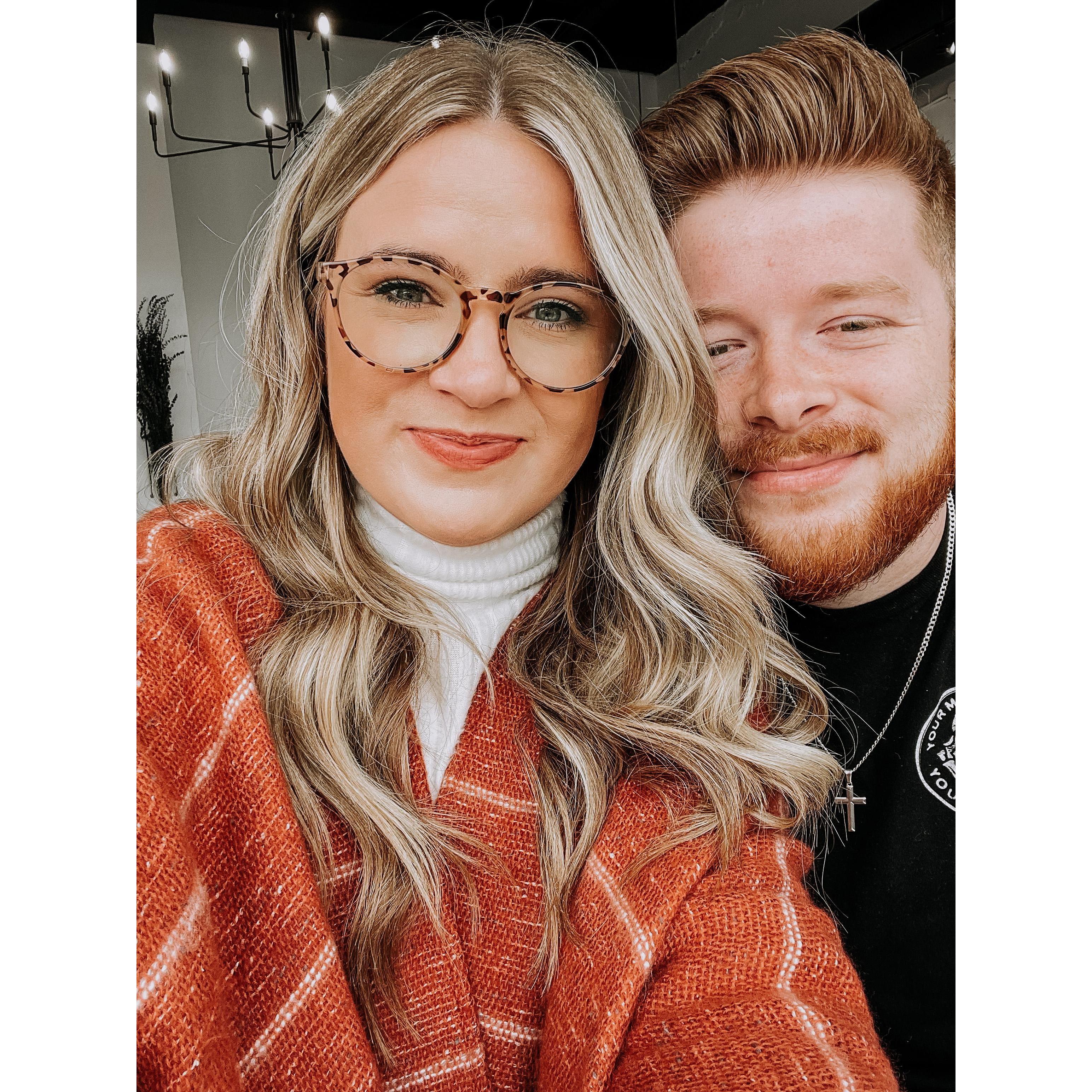 We love Sunday afternoons together - this day we went and explored a new coffee shop in town!