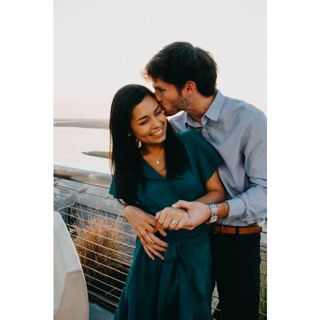 After getting engaged in New Orleans we HAD to take our engagement pictures on top of the Hu so we tried to keep the news a secret for a whole week!....(we failed)
