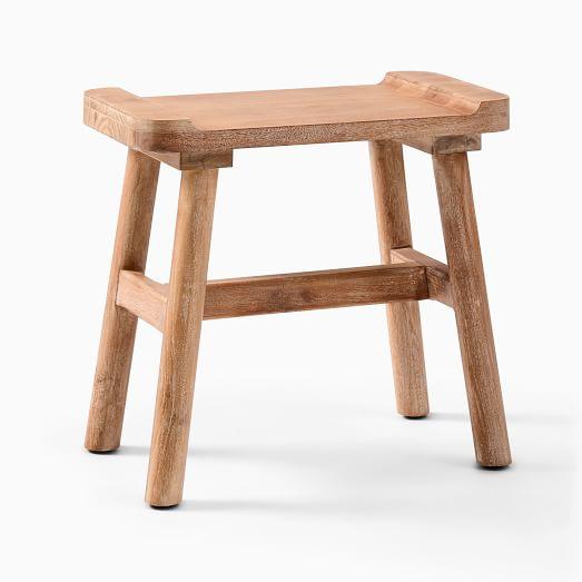 Acacia Wood Stool (20")