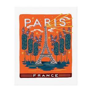 Bon Voyage Paris by Rifle Paper Co.; 16x20