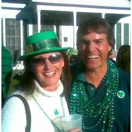 Back in the early days of dating, 2007, at the famous Callaghan's St. Paddy's Day celebration.