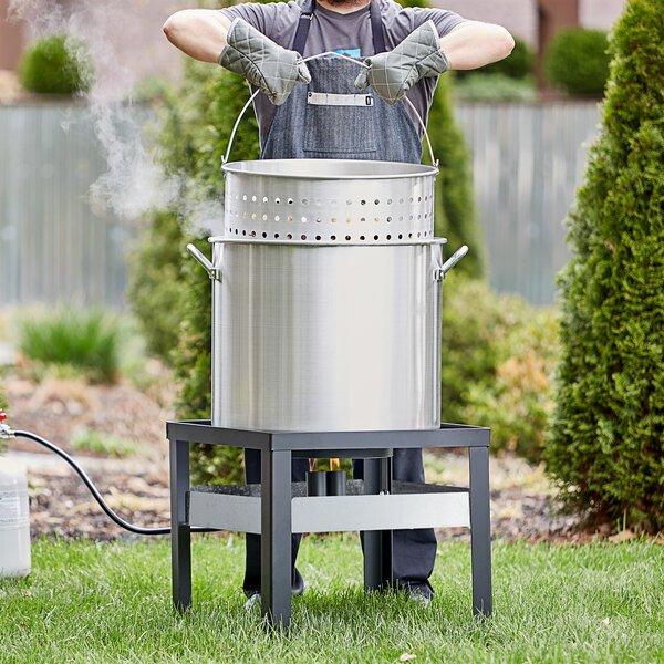 Backyard Pro 100 Qt. Aluminum Outdoor Boiler / Steamer Kit