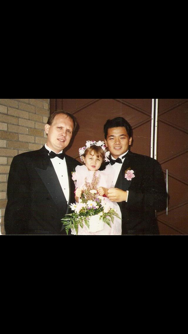 Alyssa’s dad Mike and her beloved Uncle Min