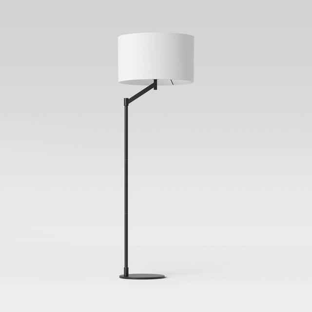 Modern Arm Floor Lamp (Includes LED Light Bulb)Black - Project 62™