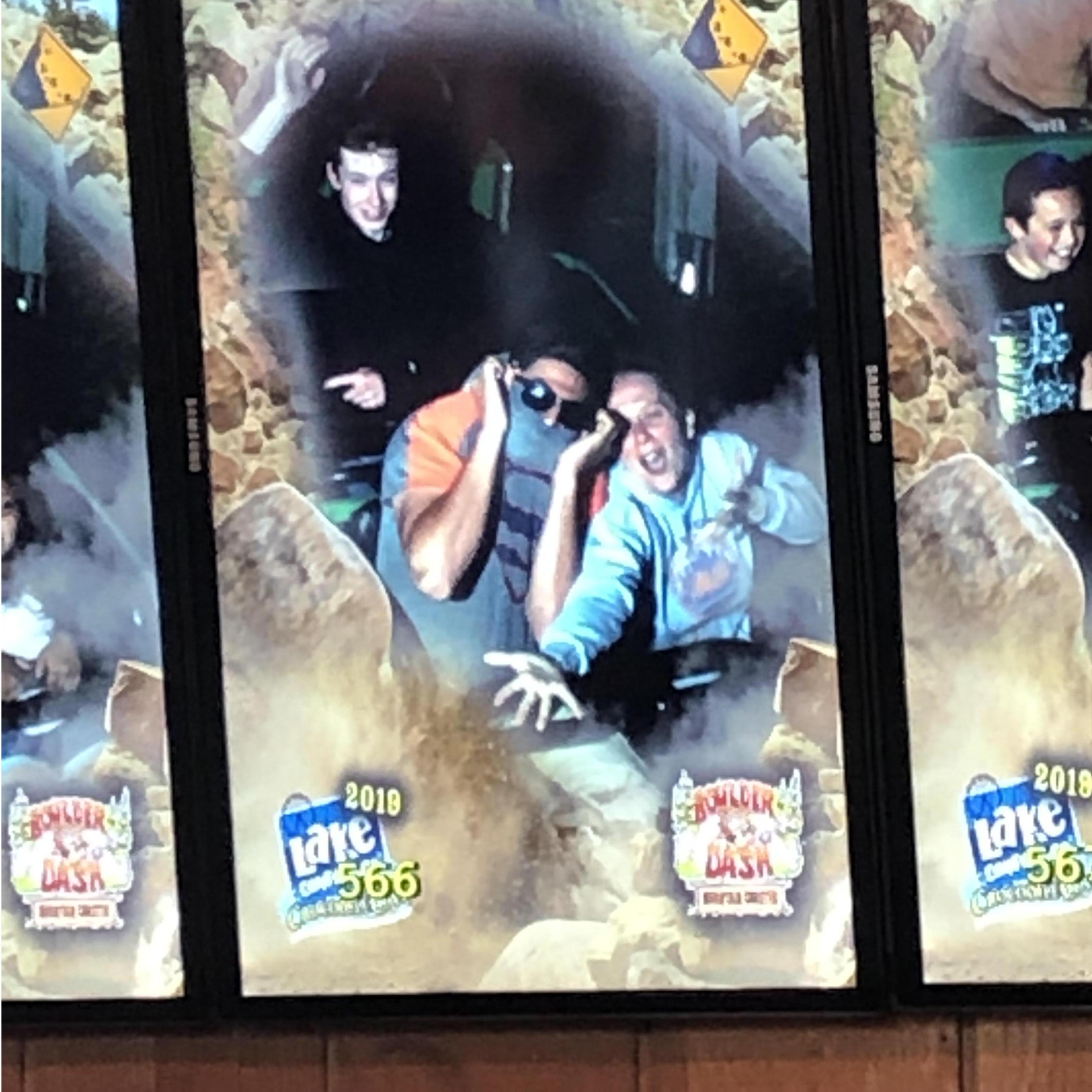 We know exactly where the camera is on Boulderdash at Lake Compounce. This is one of Logan's favorite roller coasters of all time, and he's been on many!