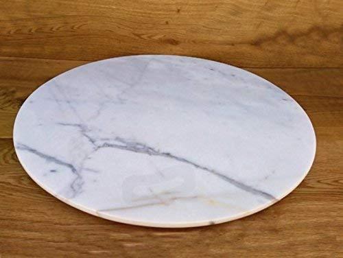 Marble Lazy Susan Turntable Rotating Tray Dining Table Centerpiece Serving Plate Large - 22 Inch