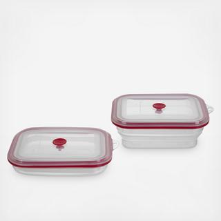 Extra Large Collapsible Food Storage Container, Set of 2
