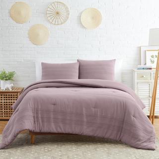 Merrick 3-Piece Clipped Jacquard Comforter Set
