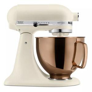 KitchenAid 5qt 10-Speed Stand Mixer with Copper Bowl Fresh Linen - Hearth & Hand™ with Magnolia: Metal, 325W, 22.8 lbs