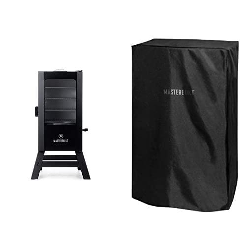 Masterbuilt 30 inch Digital Electric Smoker with Window & Legs + Cover Bundle, MB20070421