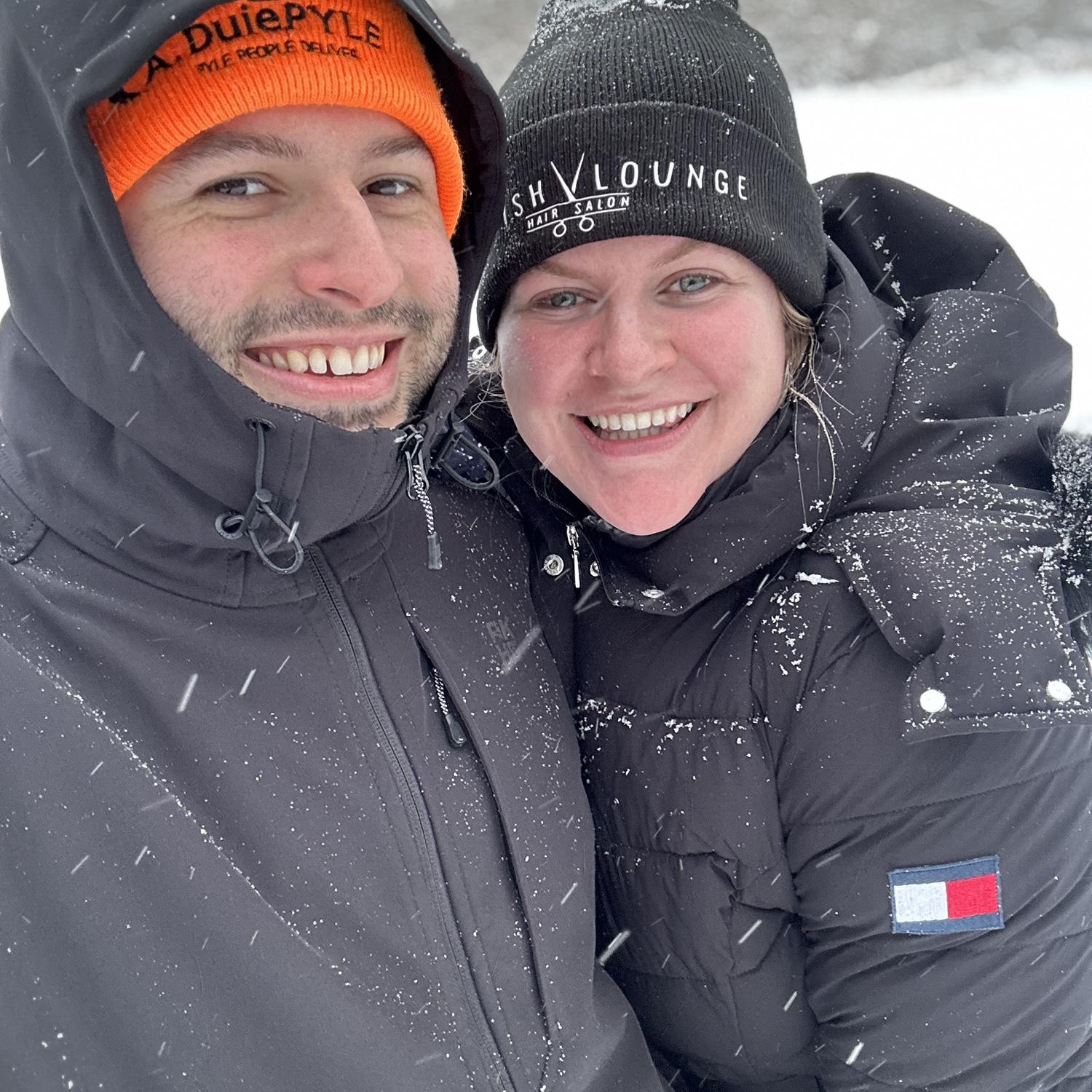 Right before Kyle proposed! Alex had no idea it was about to happen!