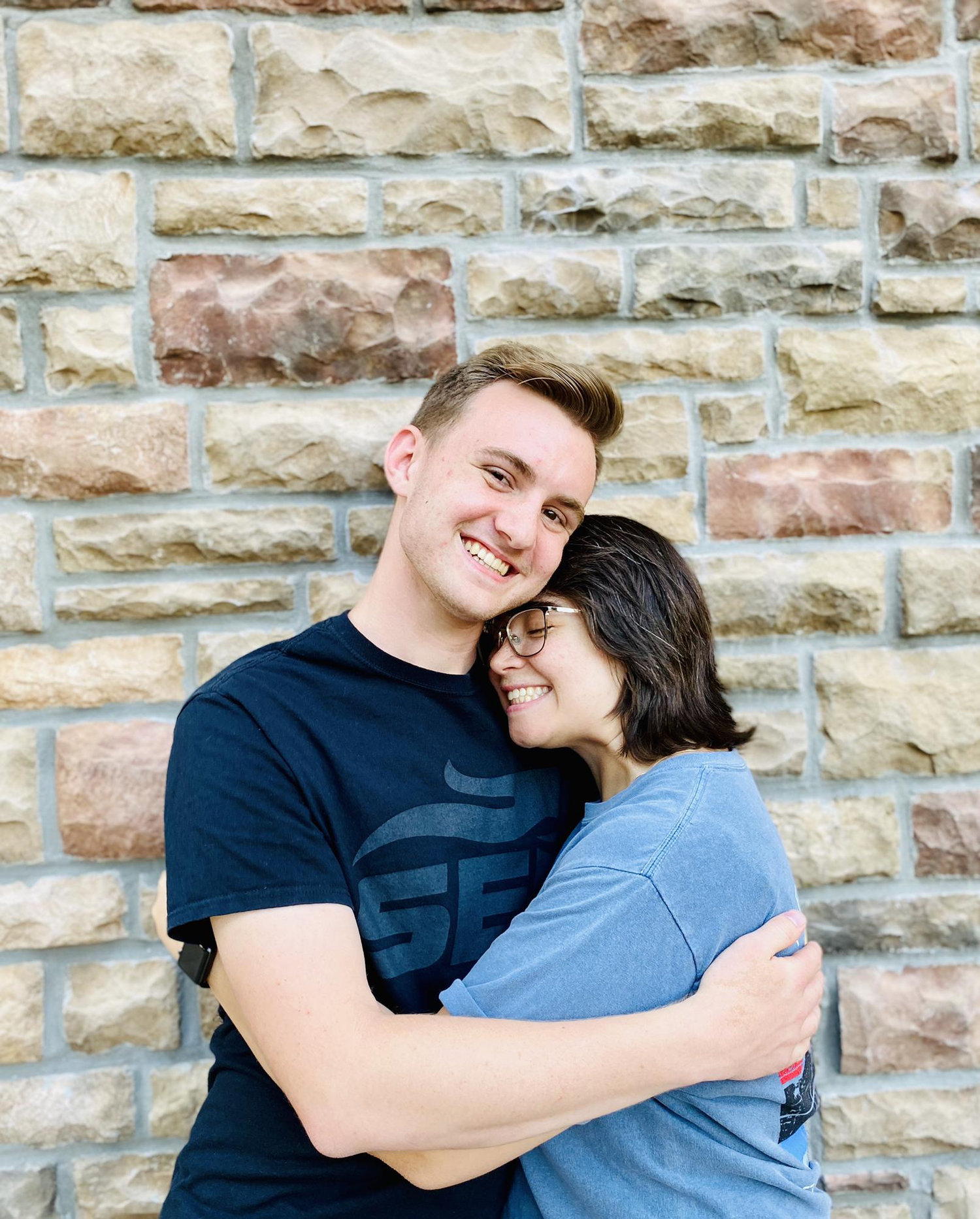 First couple photo shoot, 3 months into our relationship. He gave the best hugs :) Photoshoot credit to Madison Anderson!