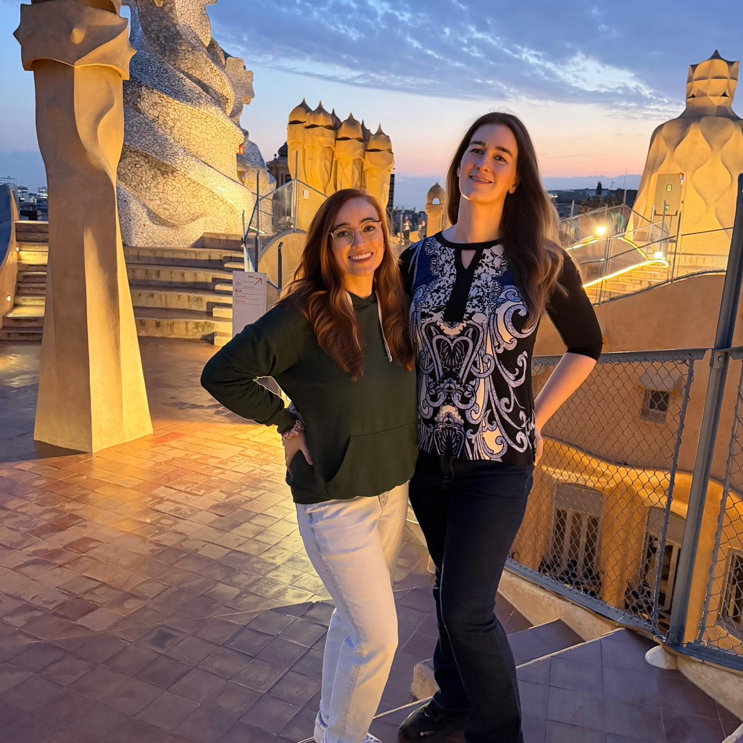 Roof of La Pedrera, saw lots of Gaudí architecture on our trip (Barcelona 2026) 😊