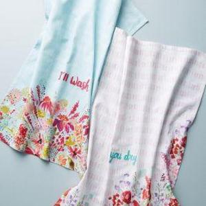 Best Wishes Dish Towels, Set of 2