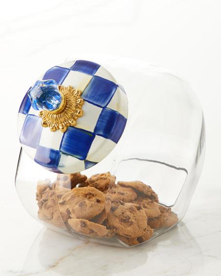 MacKenzie-ChildsCookie Jar with Royal Check Enamel Lid