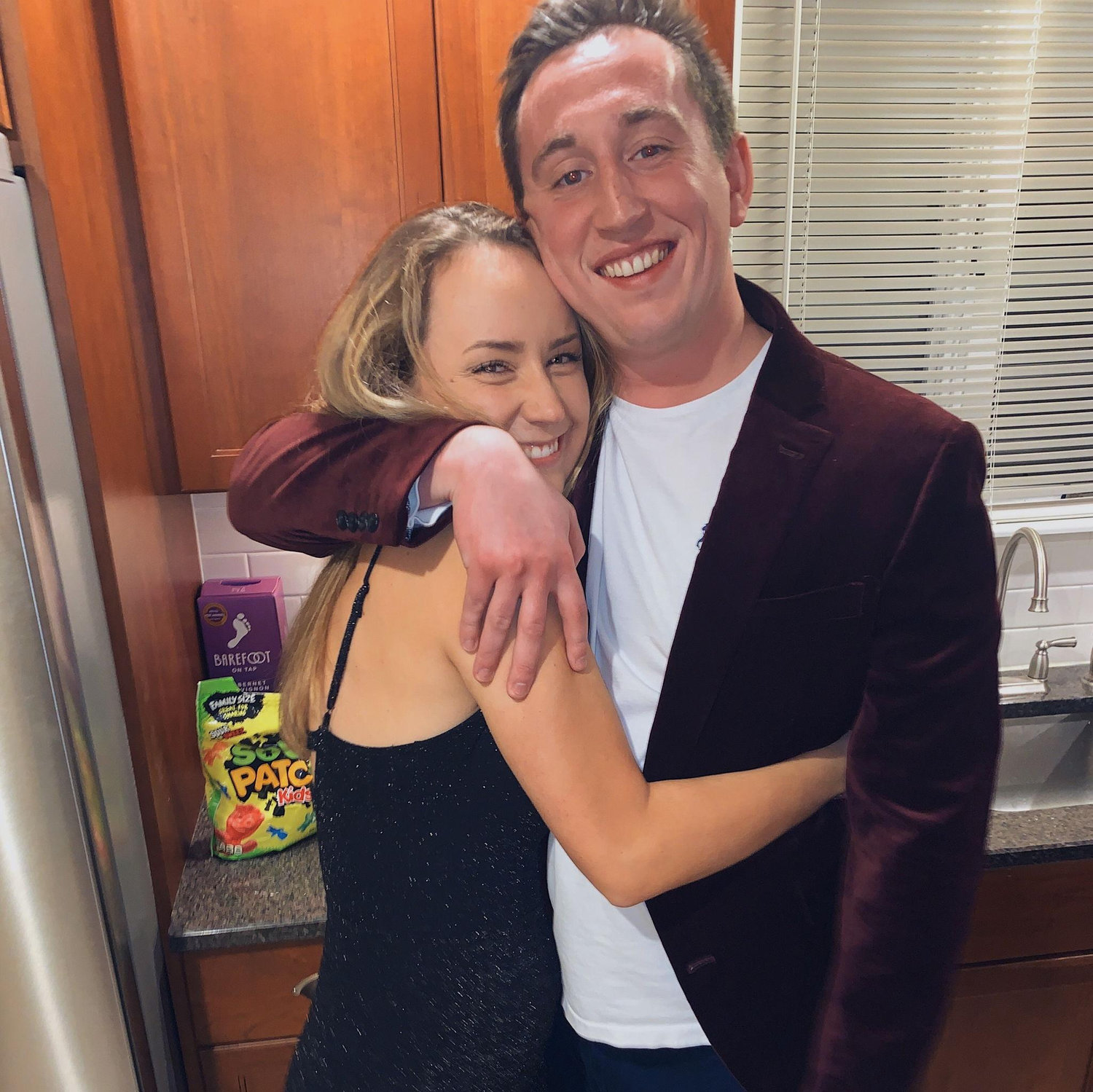 An early public appearance of Hannah and Spencer (December, 2019)