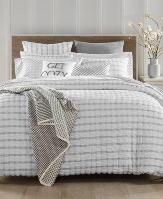 Charter Club - Seersucker 150-Thread Count 3-Pc. King Comforter Set, Created for Macy's