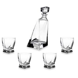 Decanter and Tumblers 5-Piece Set with Twist Design