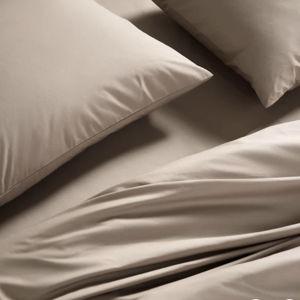 Classic Percale Duvet Queen Set in Driftwood