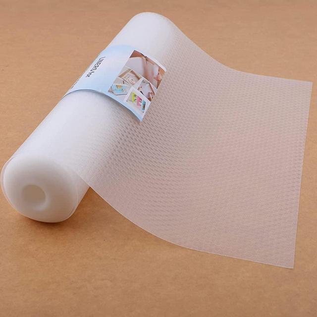 Cabinet Liners Non Slip Waterproof Clear Kitchen Drawer Shelf Liner Non Adhesive Mat for Fridge, Dresser, Wire Shelf, Toolbox , Cupboard, Pantry, Storage and Desk (12 Inch X 20 FT)