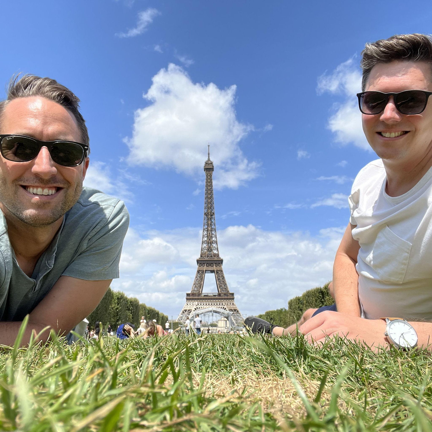 Enjoying a warm day in Paris!