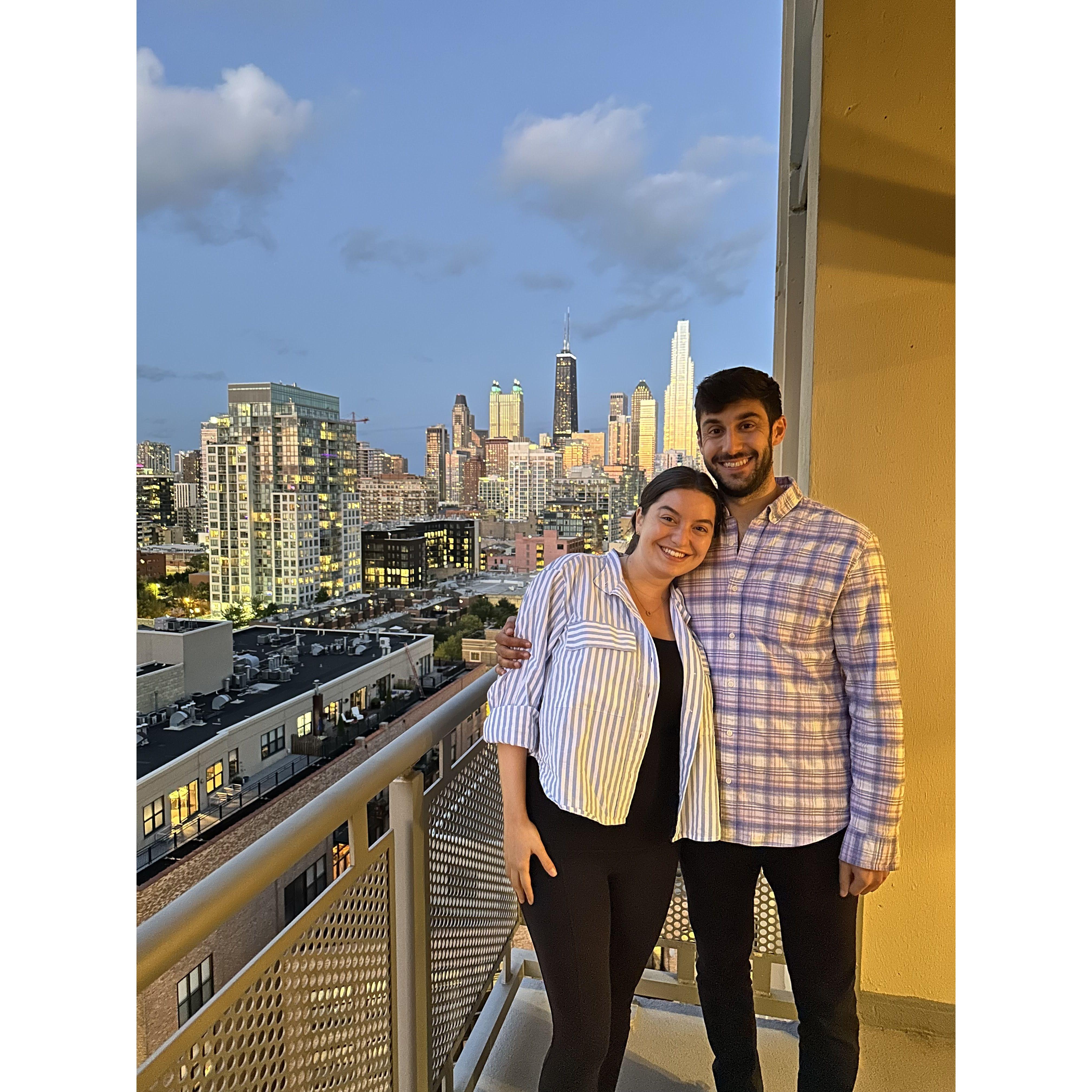 The night we closed on our first condo together!