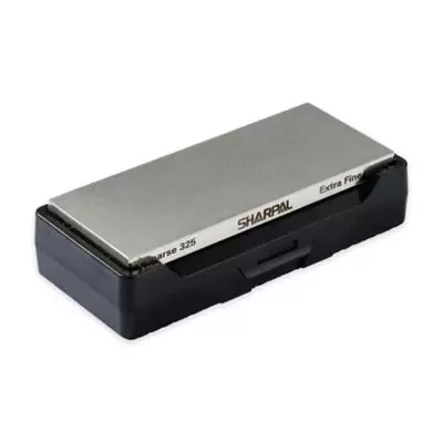 SHARPAL Dual-Grit Diamond 6-Inch Whetstone Knife Sharpener in Silver/Black