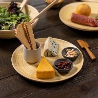 Lexa Bamboo 8-Piece Plate & Salad Bowl Set