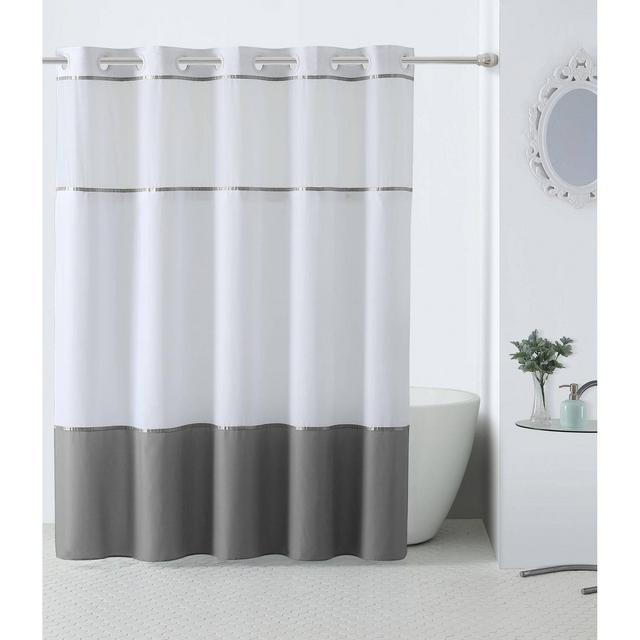 Lucina Cotton Textured Shower Curtain White