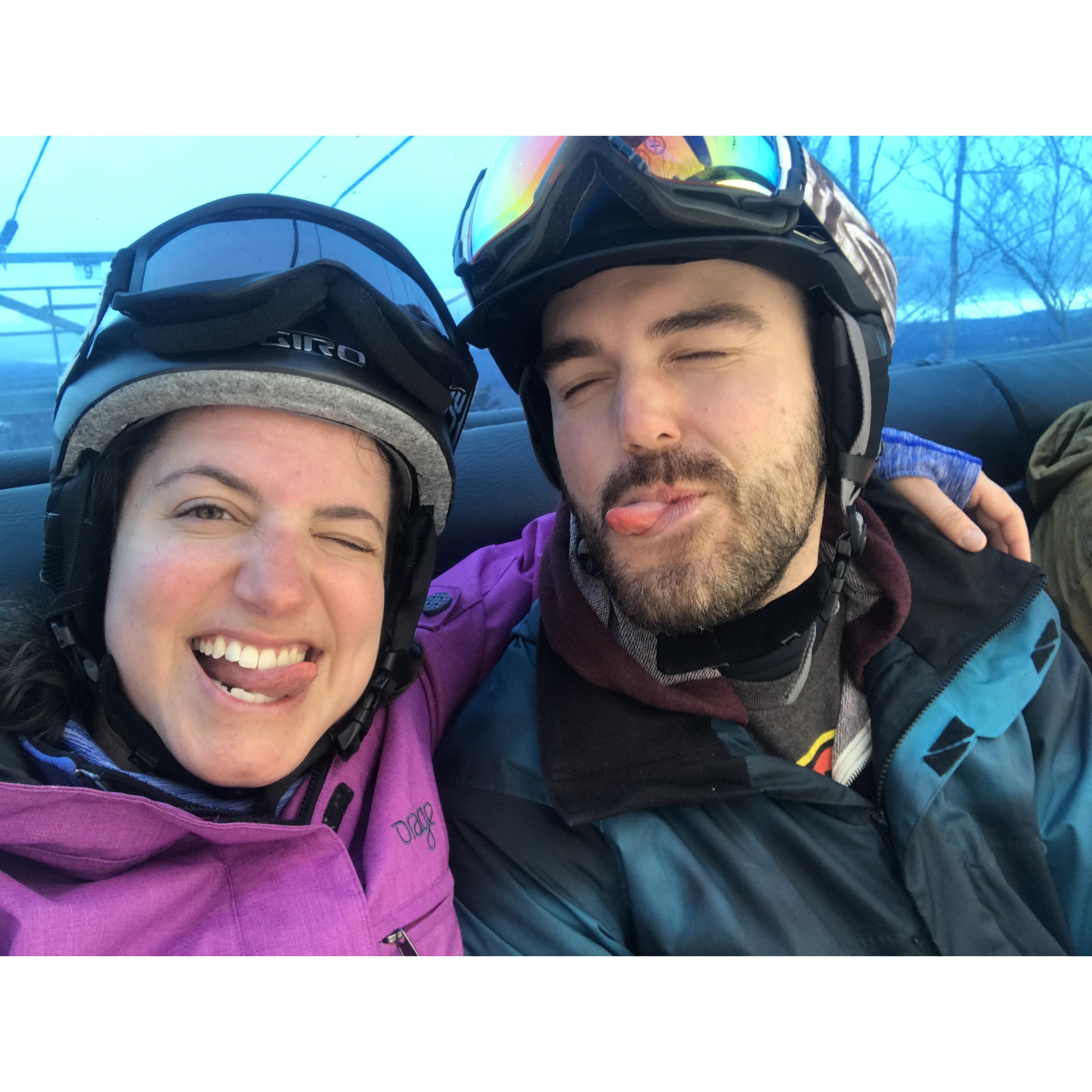Snowboarding woohoo!
