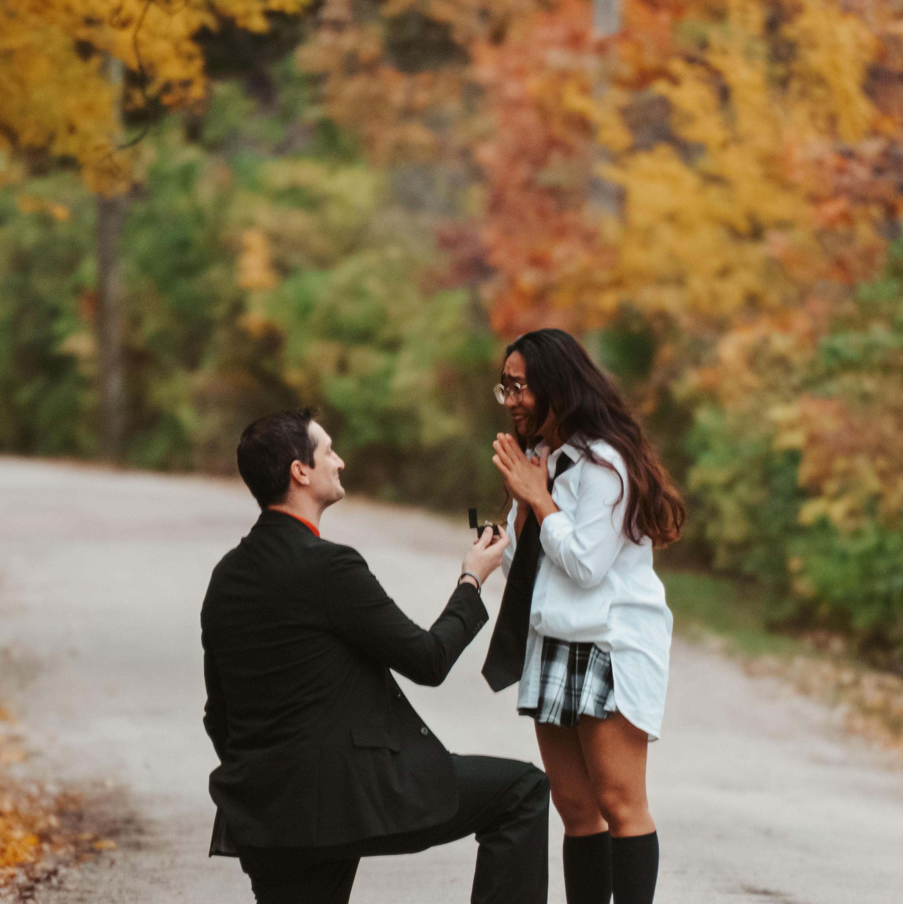 Went for the surprise, I don't think she saw it coming.