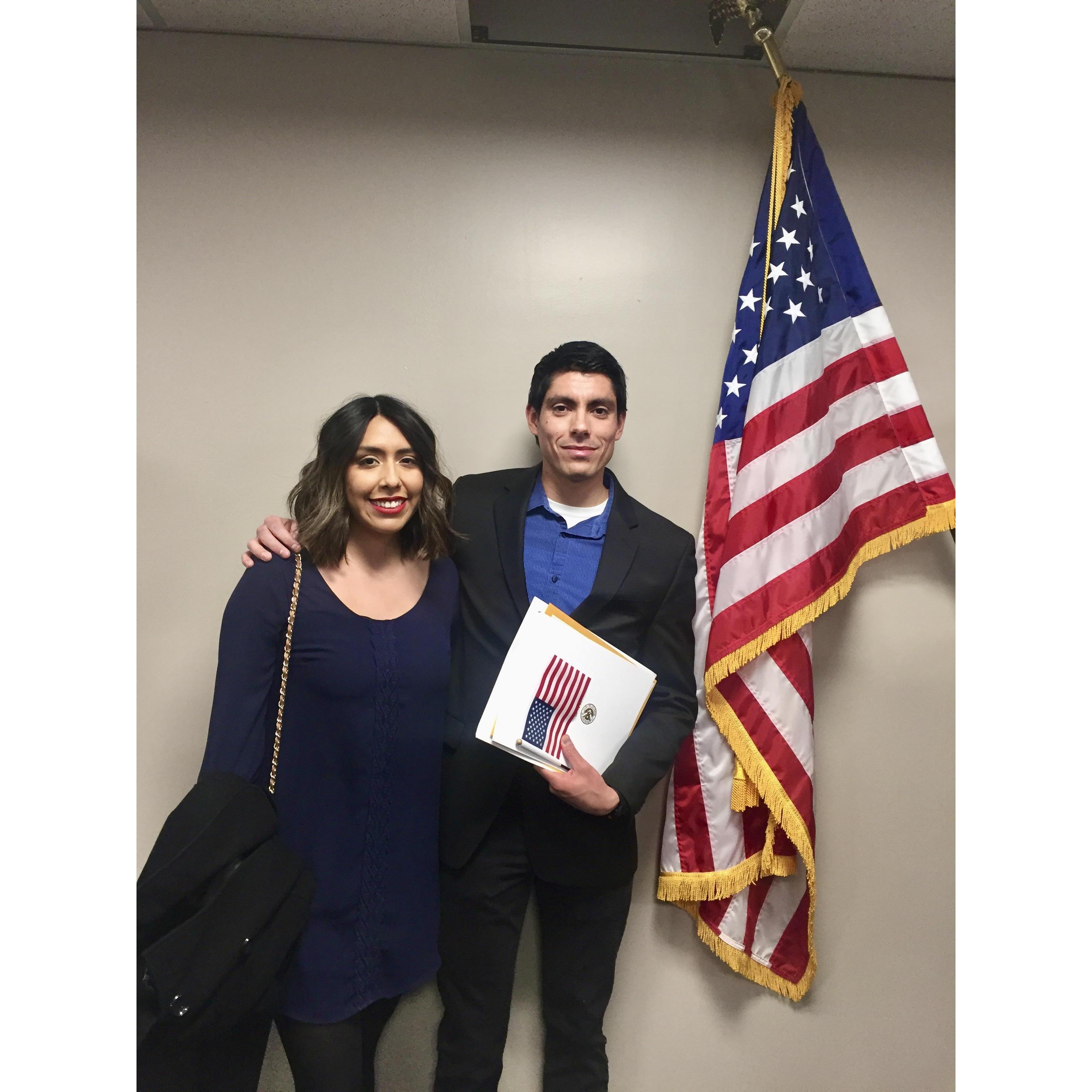 Oh and Fernando became a citizen! So proud. We clean up nice sometimes