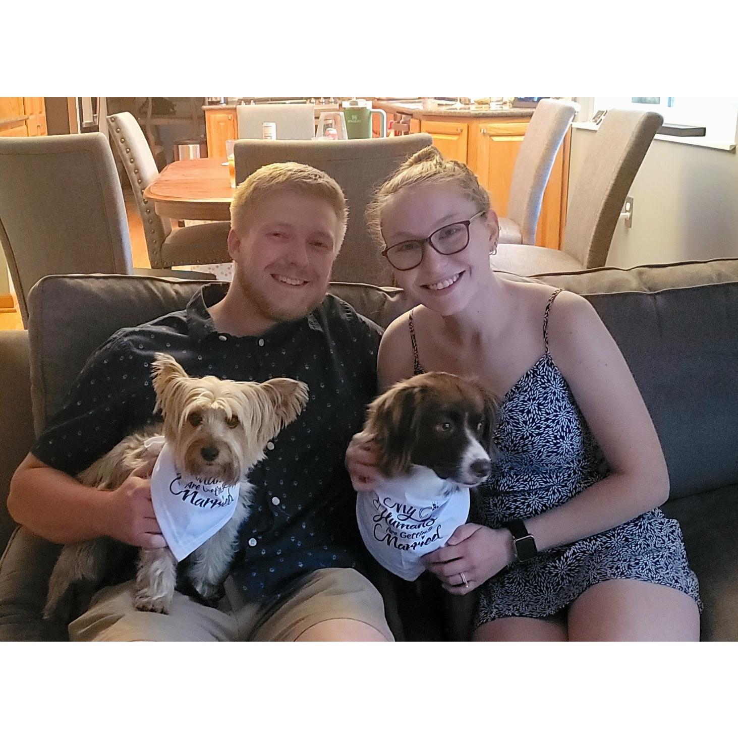 Our first offical family photo with Doris and Harvey