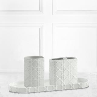 Rattan 3-Piece Bath Accessory Set