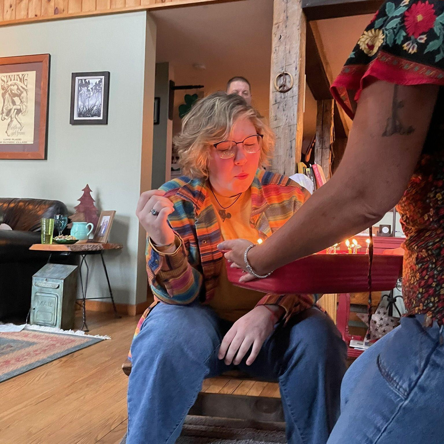 Mia and I went to Munnsville for my 21st birthday. This was her first time meeting my whole family.