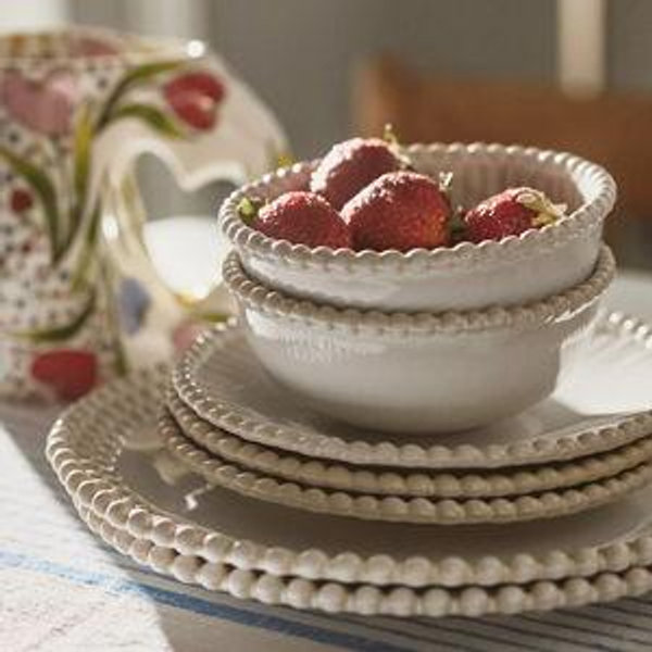 Lyon Portuguese Stoneware Dinner Plates, Set of 4