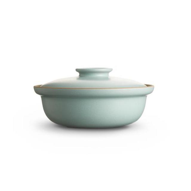 Medium Covered Serving Dish - Aqua