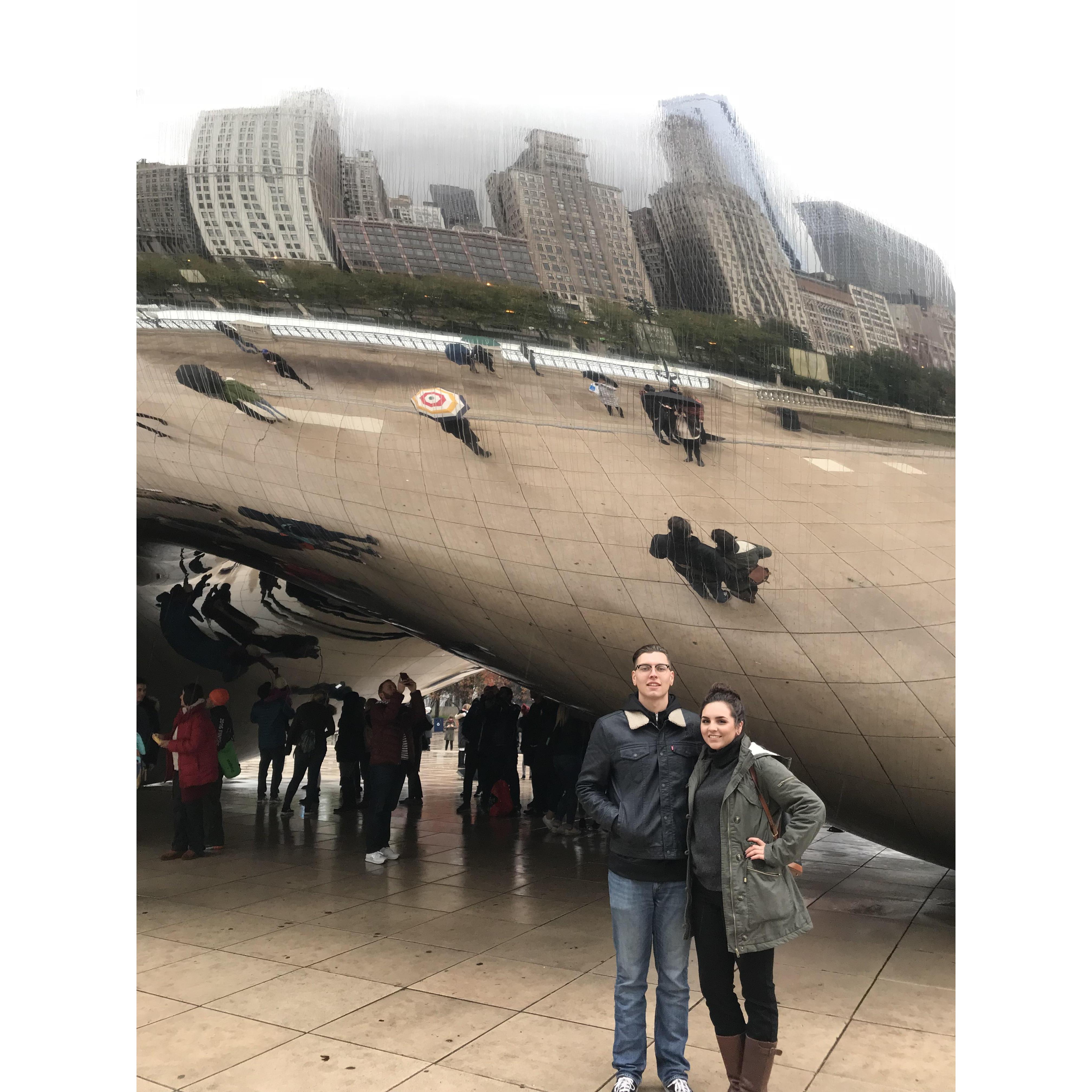 Our first time together in Chicago