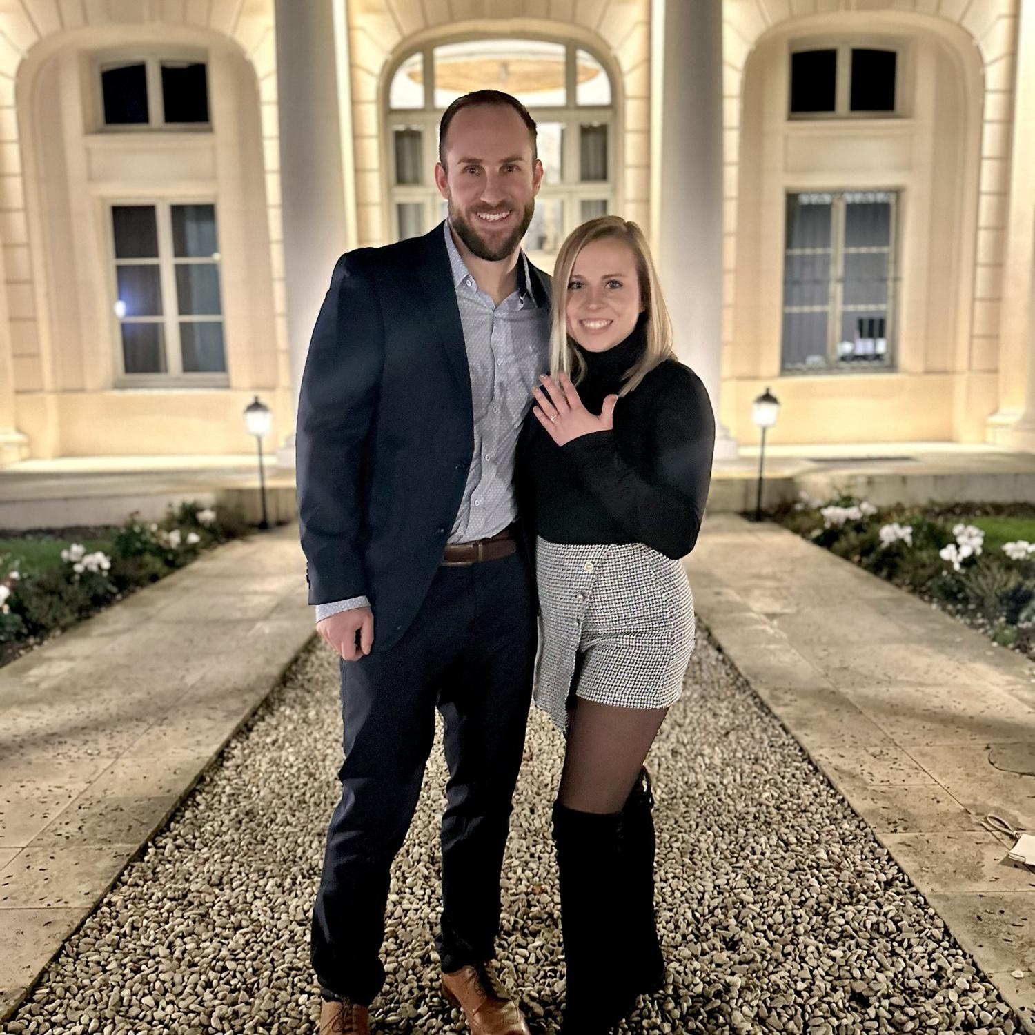 2023 - and while they are traveling through France, in a magical place called Versailles, Luke pops the big question! They’re engaged!!!