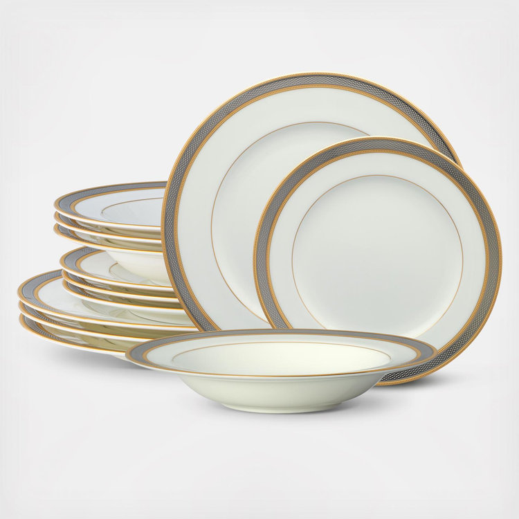 Noritake, Brilliance 12-Piece Dinnerware Set, Service for 4 | Zola