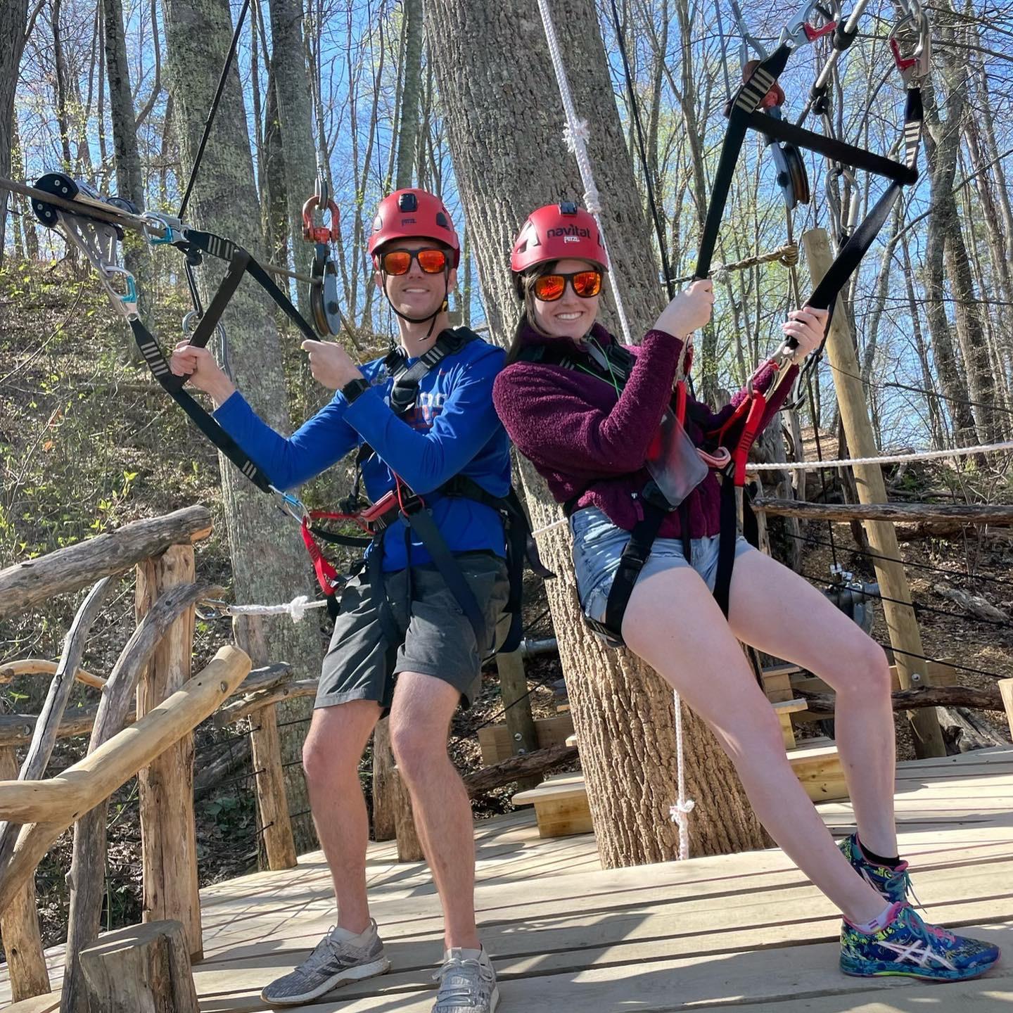 Ziplining in Asheville