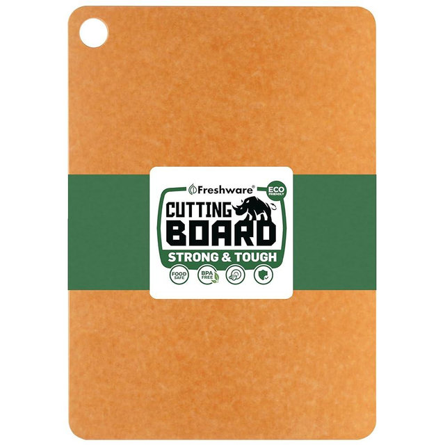Cutting Board for Kitchen Dishwasher Safe, Wood Cutting Board, Premium Wood Fiber, Non-Porous, Reversible, Large, 17.3 x 12.8-inch, Natural Slate