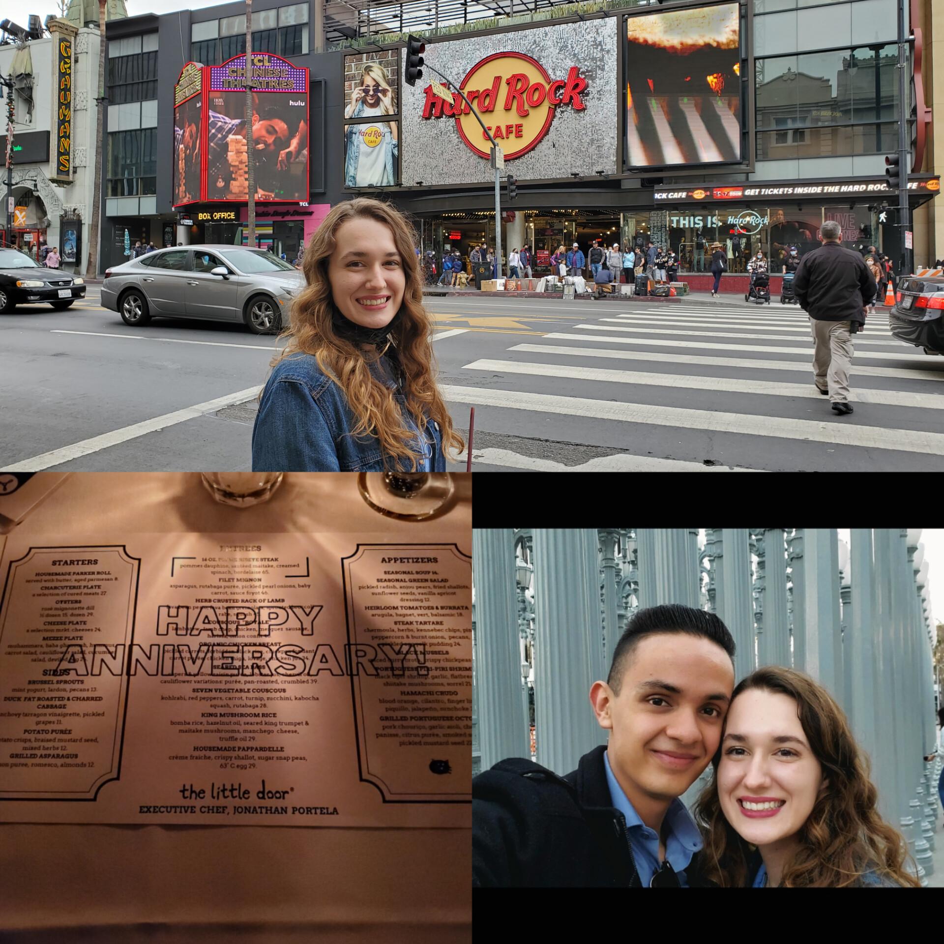 Our 5th anniversary! Spent in LA and other iconic locations & ending with dinner and dancing. In the picture above, Kaitlin thought she would turn around and find Emilio on one knee...haha! / Nuestro 5º aniversario! La pasamos en Los Angeles y otros lugares famosos y terminamos con una cena y baile. En la foto de arriba, Kaitlin pensó que se daría la vuelta y encontraría a Emilio en una rodilla... Jaja!
