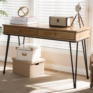 Distressed 2-Drawer Storage Desk
