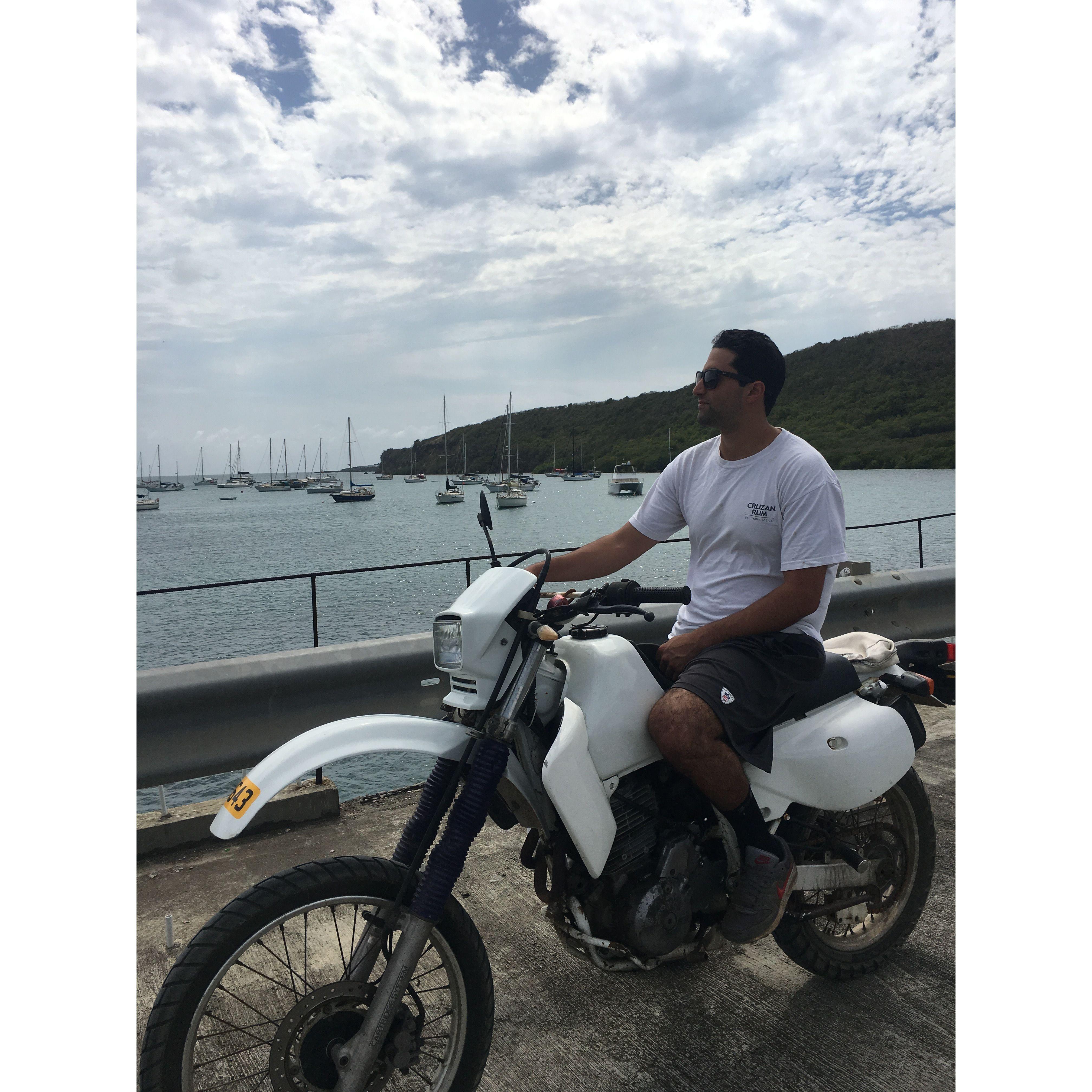 My biker in Grenada
