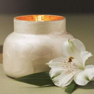 Capri Blue Volcano Capiz Jar Candle​