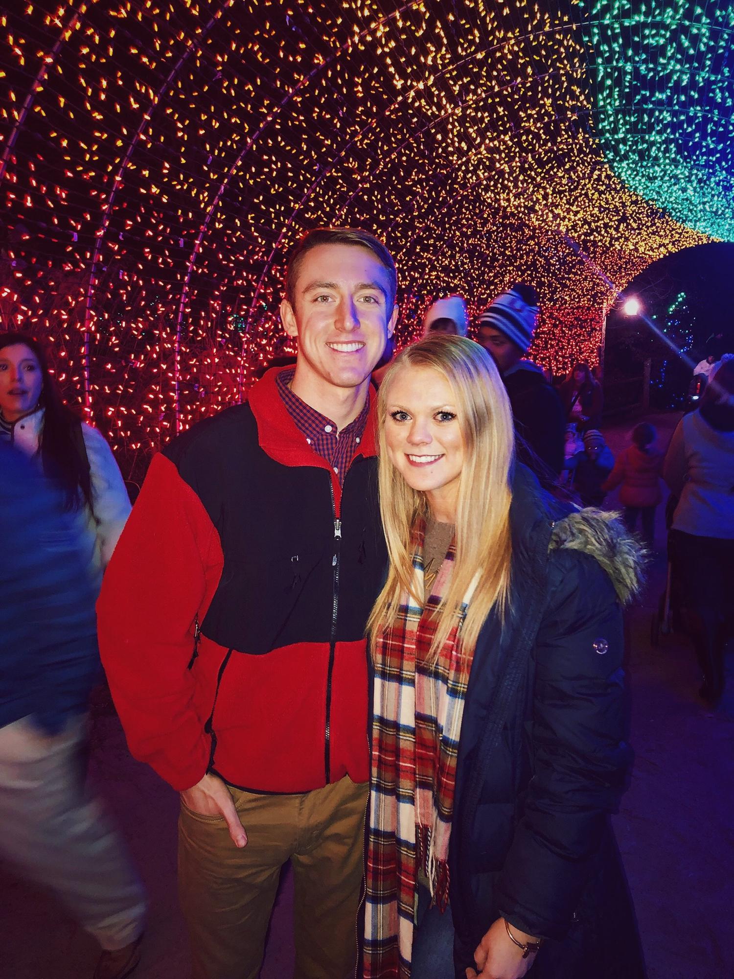 We have a tradition of attending the PNC "Festival of Lights" at the Cincinnati Zoo every winter. We love to pair these dates with a trip to Deweys for yummy pizza and salad (not to mention ranch)!