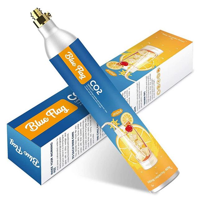 BLUE FLAG 60L Co2 Carbonator Compatible with Sodastream Appliances, 14.5oz, Set of 1