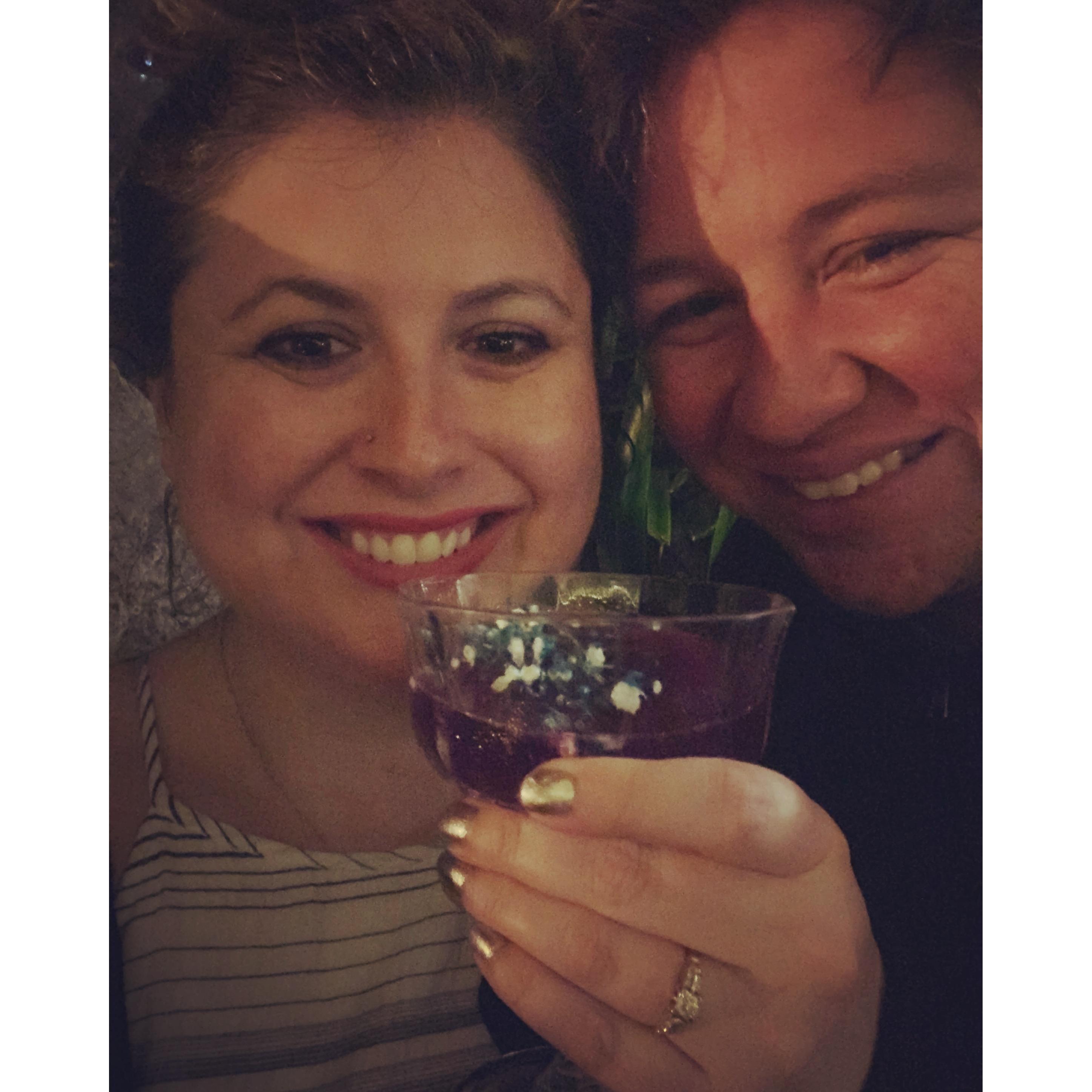 The night we got engaged. Shanghai, 2019
