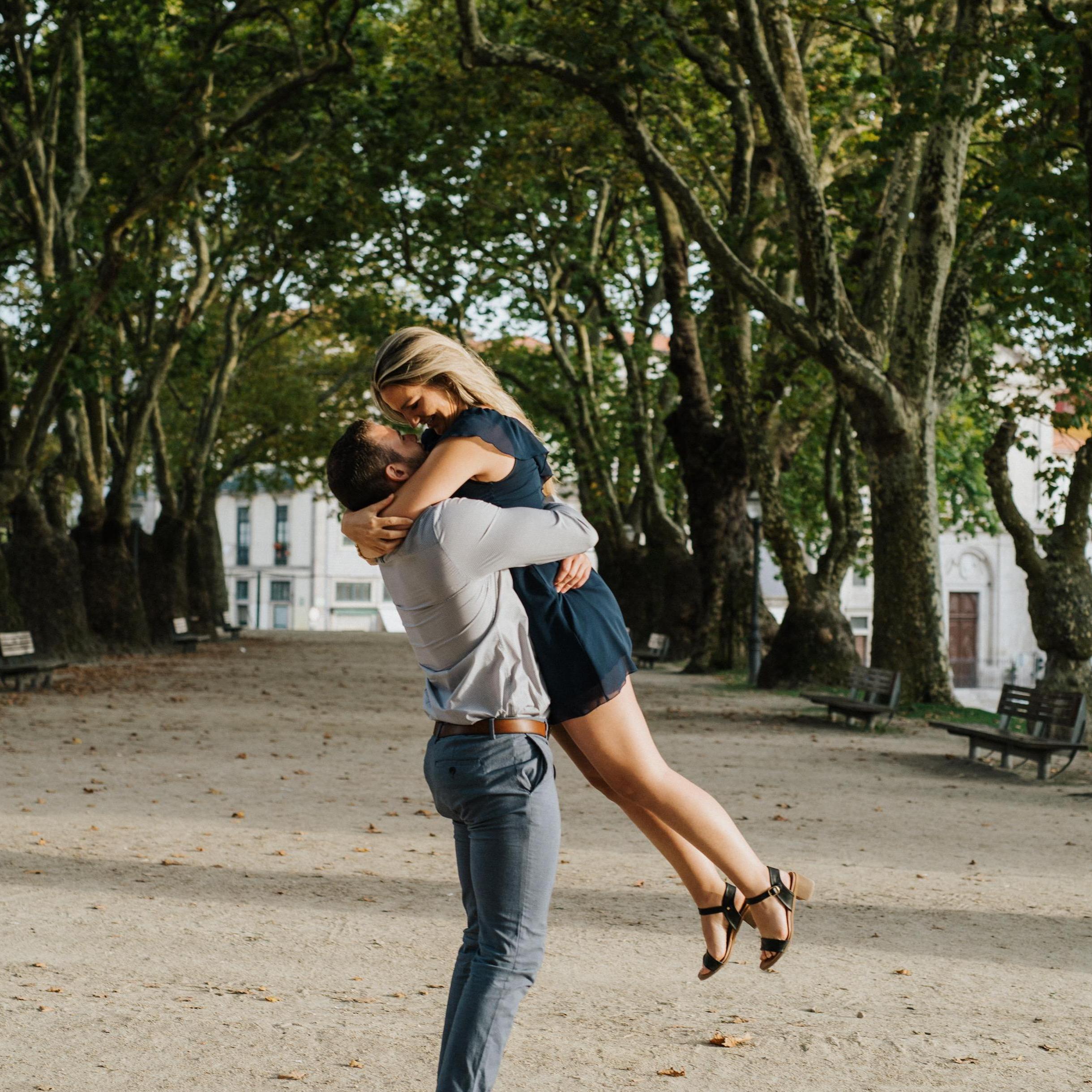 Minutes after we got engaged <3